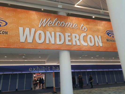 An orange banner witth white text reading: Welcome to WONDERCON